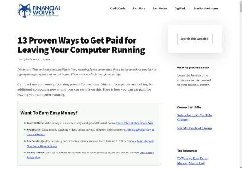 webpage desktop image