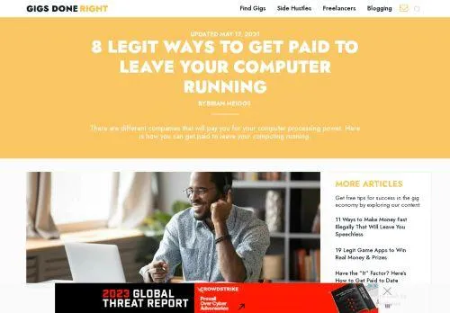 webpage desktop image