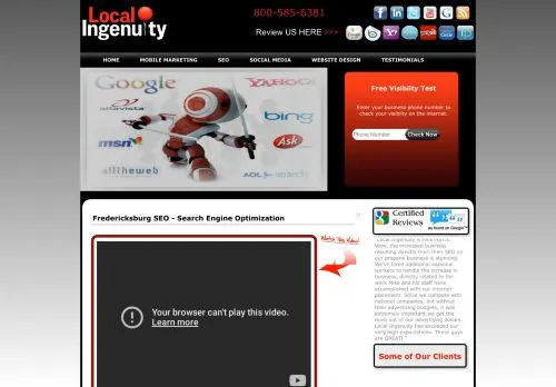 webpage desktop image