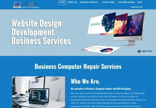 webpage desktop image