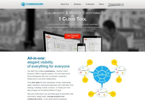 webpage desktop image