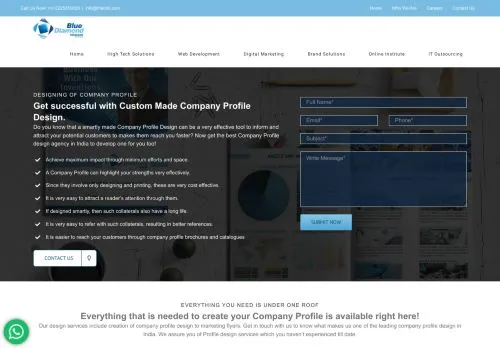 webpage desktop image