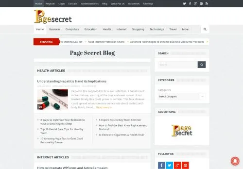 webpage desktop image