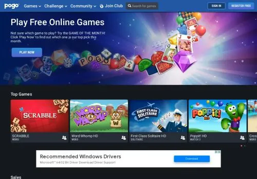 webpage desktop image