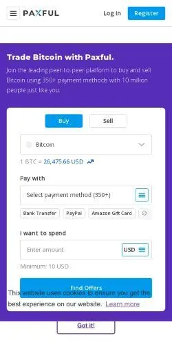 webpage mobile image