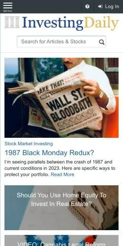 webpage mobile image