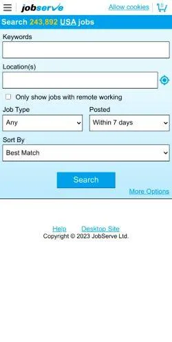 webpage mobile image