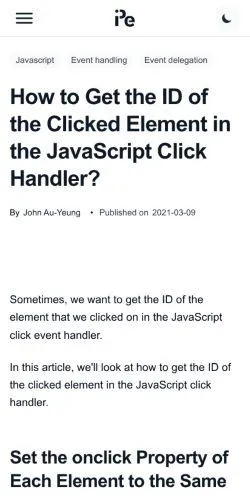 webpage mobile image
