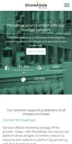 webpage mobile image