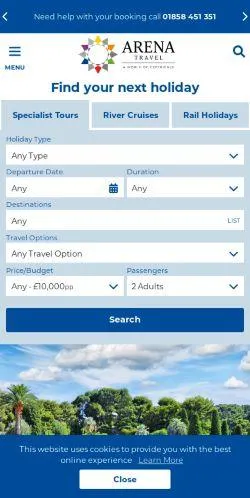 webpage mobile image
