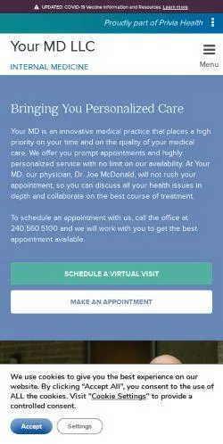 webpage mobile image