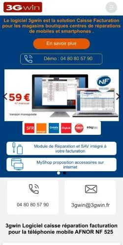 webpage mobile image