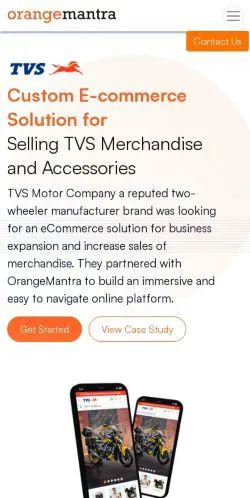 webpage mobile image