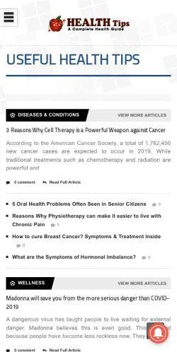 webpage mobile image