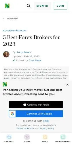 webpage mobile image