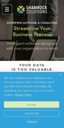 webpage mobile image