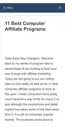 webpage mobile image