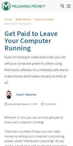 webpage mobile image