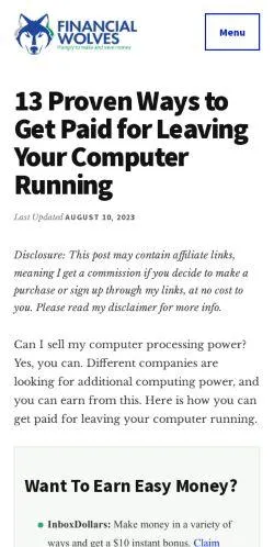 webpage mobile image
