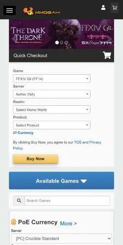 webpage mobile image