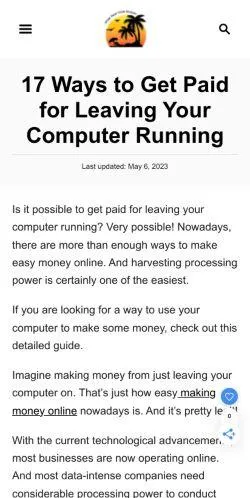 webpage mobile image