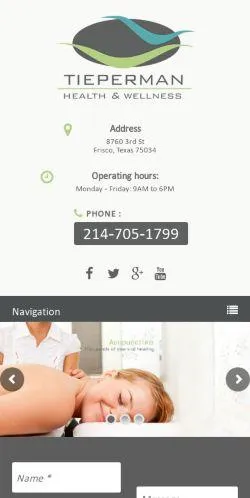 webpage mobile image