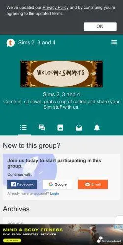 webpage mobile image