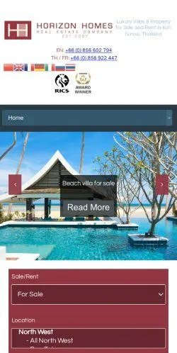 webpage mobile image