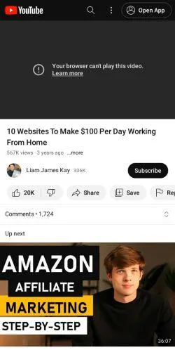 webpage mobile image