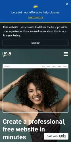 webpage mobile image