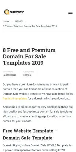 webpage mobile image