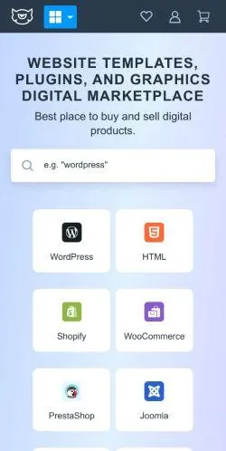 webpage mobile image