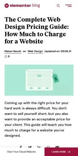 webpage mobile image