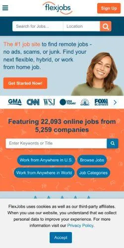 webpage mobile image