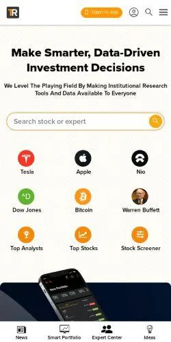 webpage mobile image