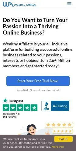 webpage mobile image
